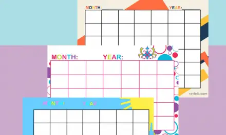 10 Free Printable Blank Calendar