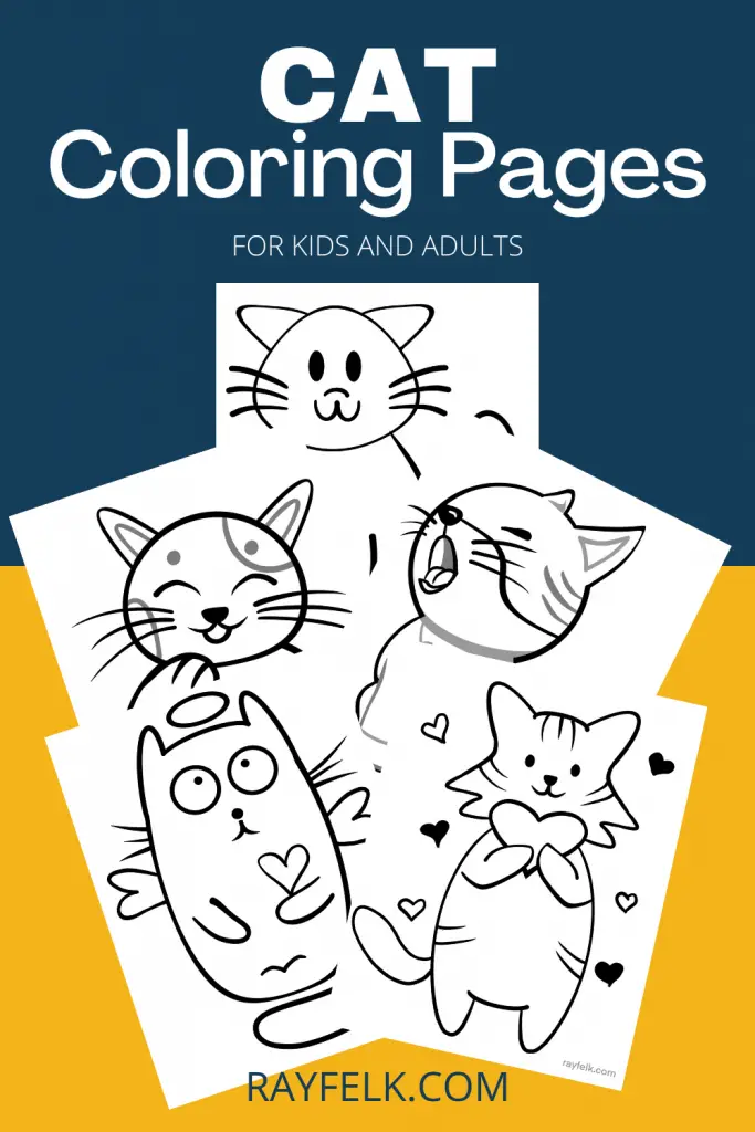 Cat coloring Pages, Rayfelk
