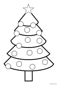 Christmas Tree Coloring Pages: Free PDF Printables - RAYFELK