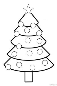 Christmas Tree Coloring Pages: Free PDF Printables - RAYFELK