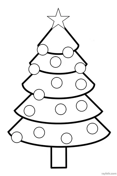 Christmas Tree Coloring Pages: Free PDF Printables - RAYFELK