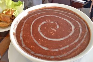 chocolate porridge or champorado in a big white bowl, rayfelk