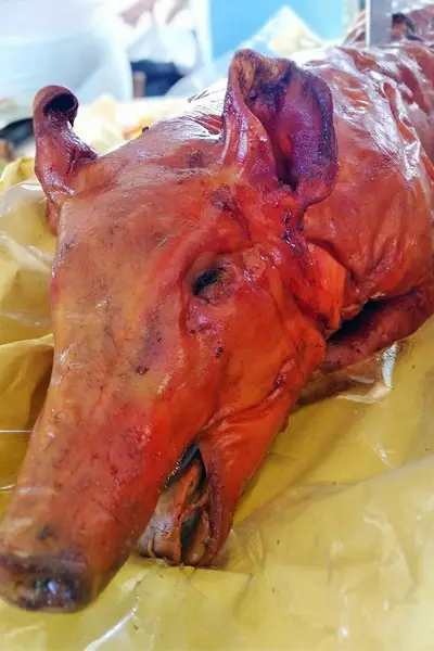 Lechon during Samal Island Hopping, Rayfelk