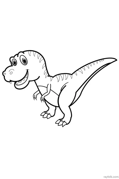 t rex skeleton coloring pages