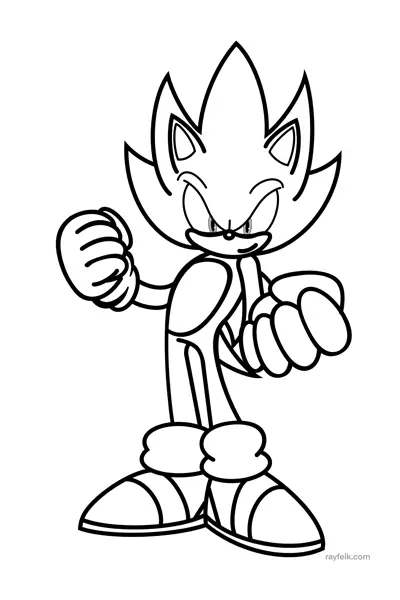 Supersonic coloring Page