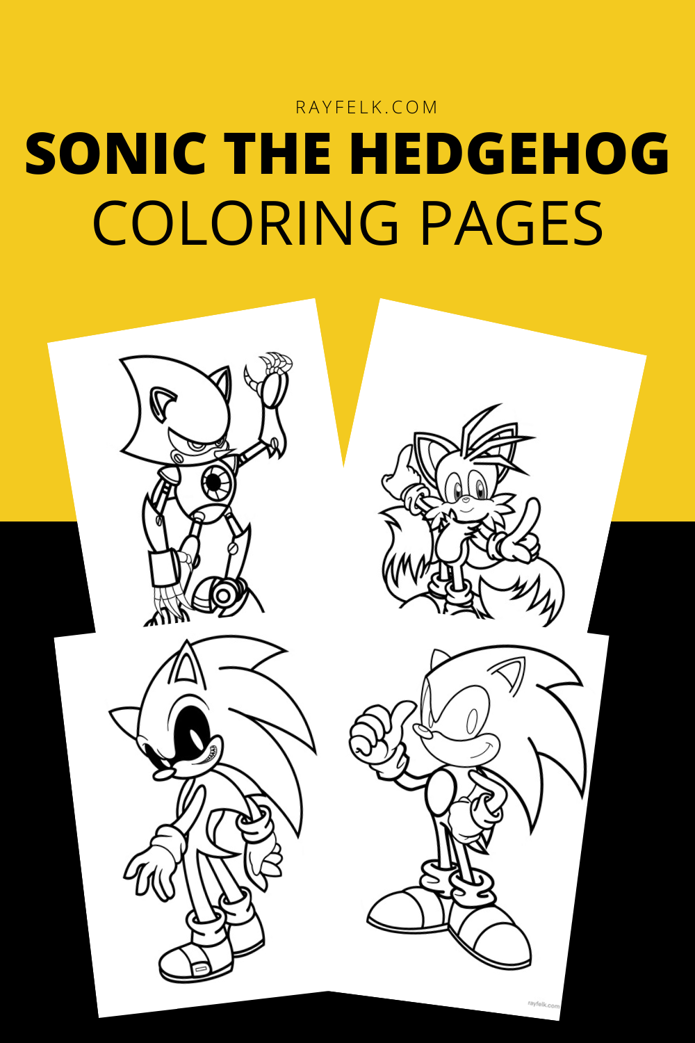 43 coloring pages of Sonic