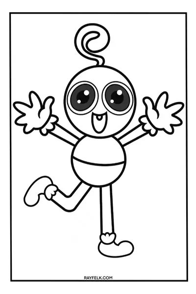 Baby Long Legs Coloring Page, rayfelk
