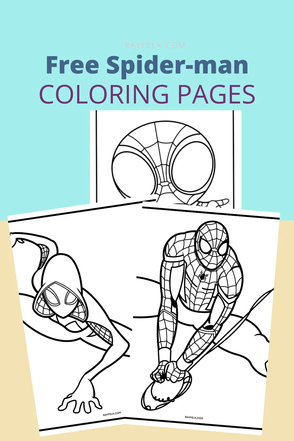 spiderman coloring pages, rayfelk