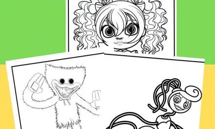 Poppy Playtime – Huggy Wuggy Coloring Page