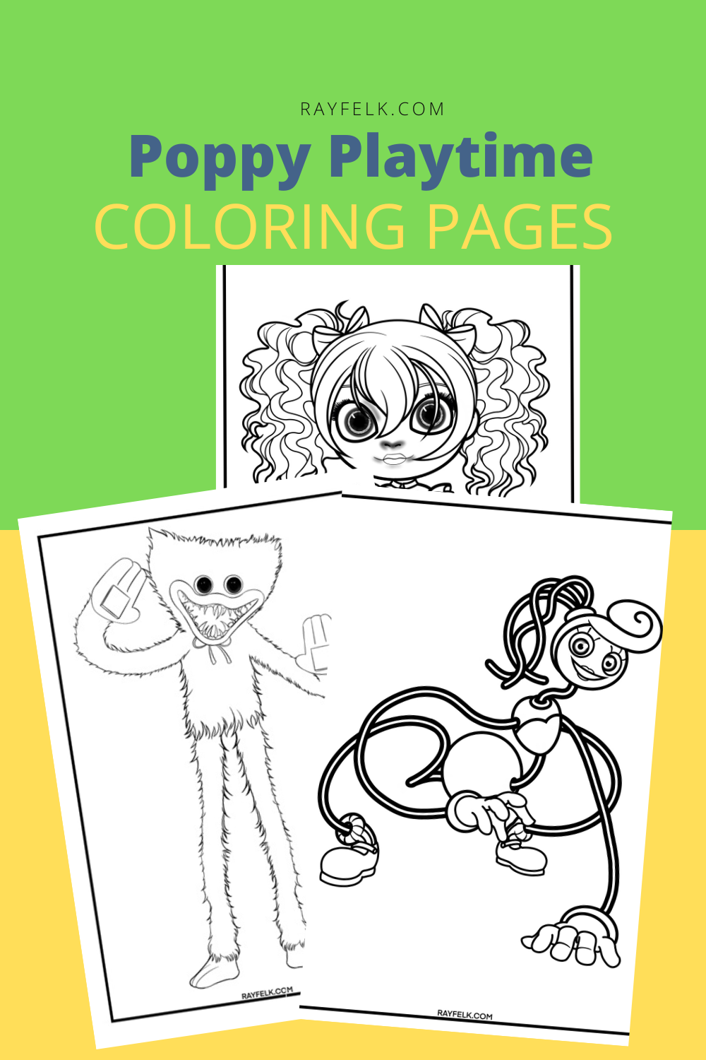 Game / Halloween Poppy Playtime Coloring Pages Printen