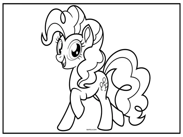 pinky pie from my little pony, pinky pir coloring sheet, free pinky pie coloring page, rayfelk, pinky pie picture, pinky pie drawing