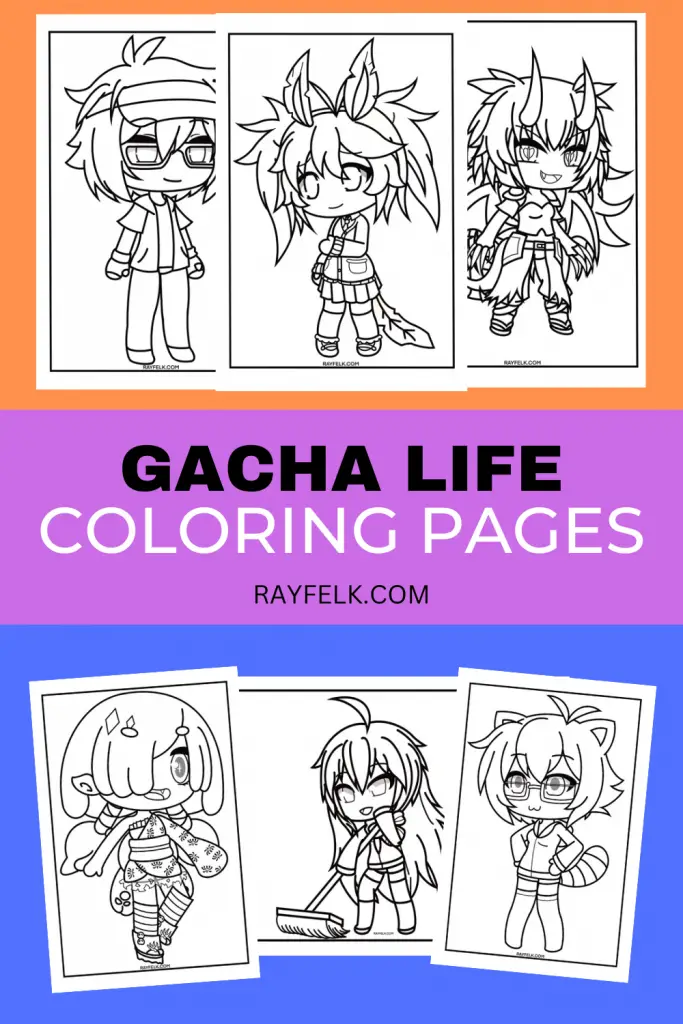 gacha life coloring pages