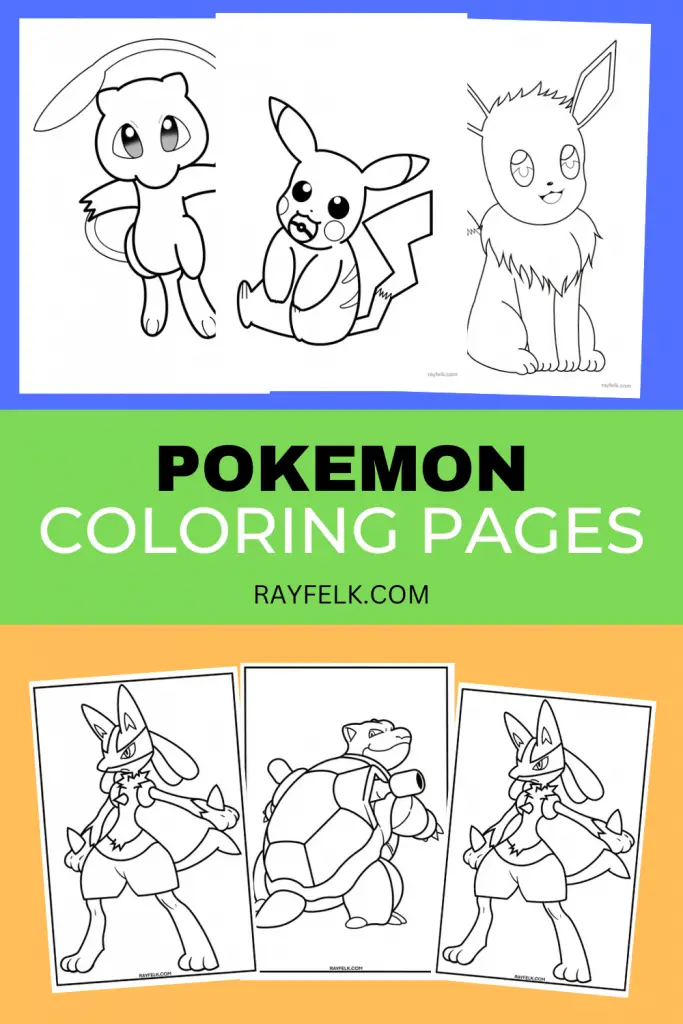Pokemon Coloring Pages, Rayfelk