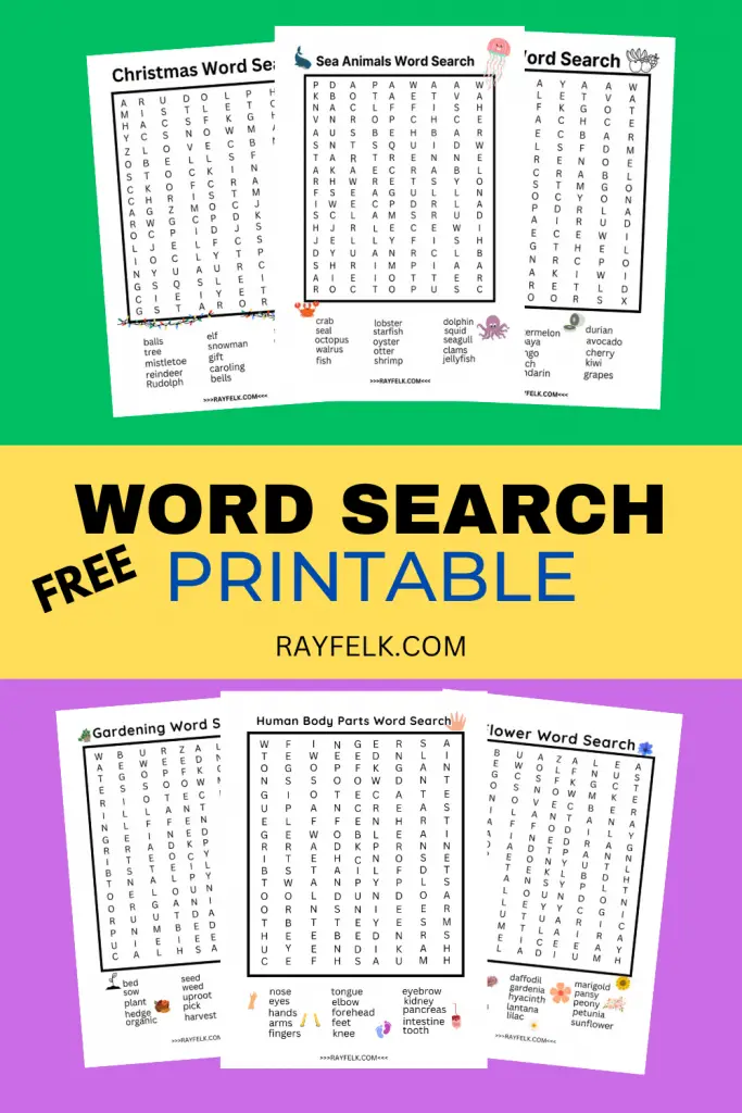 word search printable, rayfelk