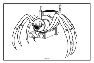 Dibujos de Choo-Choo Charles Imprimible para Colorear para Colorear, Pintar  e Imprimir 