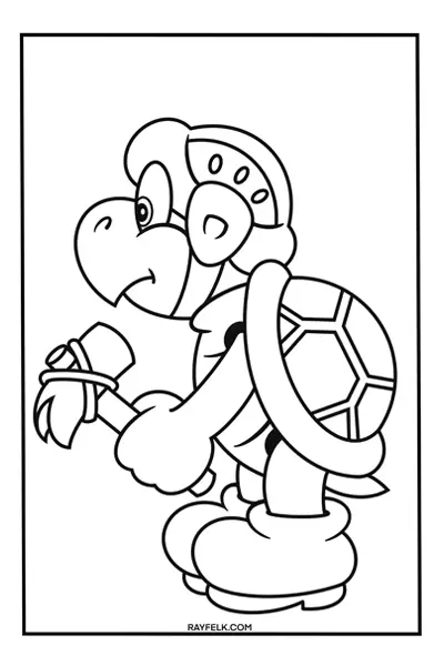 Hammer Bros coloring page, rayfelk