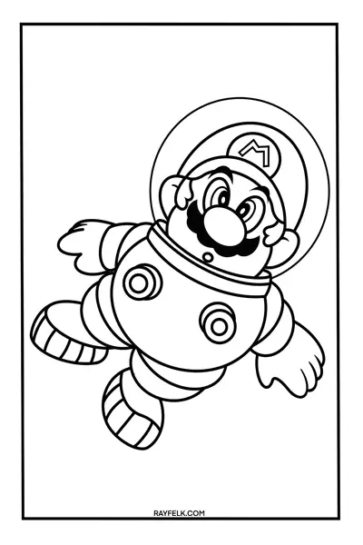 Space Mario from Super Mario Land d2, Rayfelk