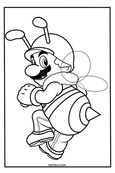 Bee Mario from Super Mario Galaxy, Rayfelk