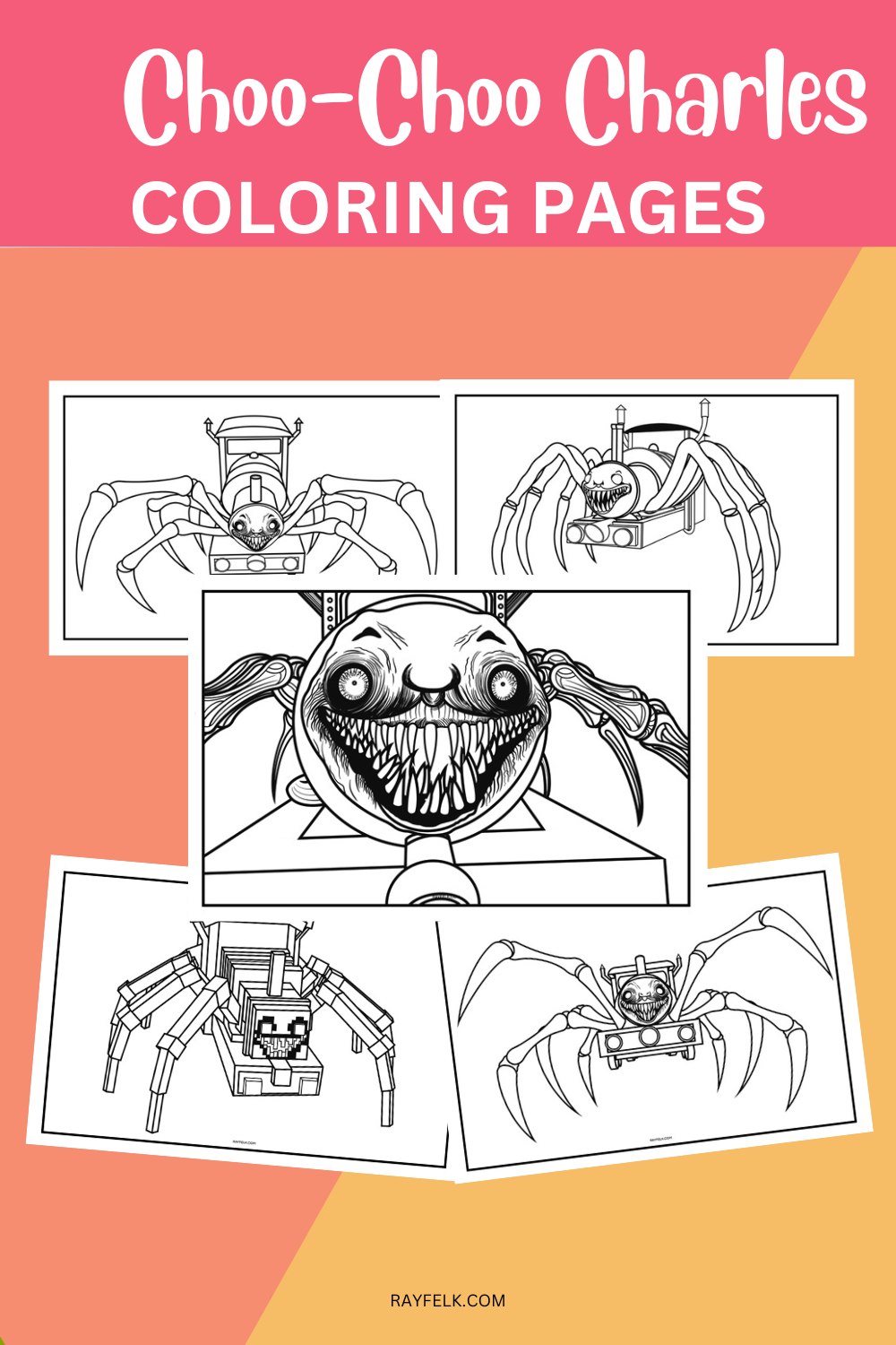 Raskrasil.com-Choo-Choo-Charles-Coloring-Pages-15 в 2023 г