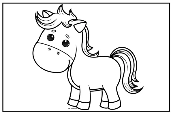 Horse for Coloring, Horse coloring Pages, Rayfelk