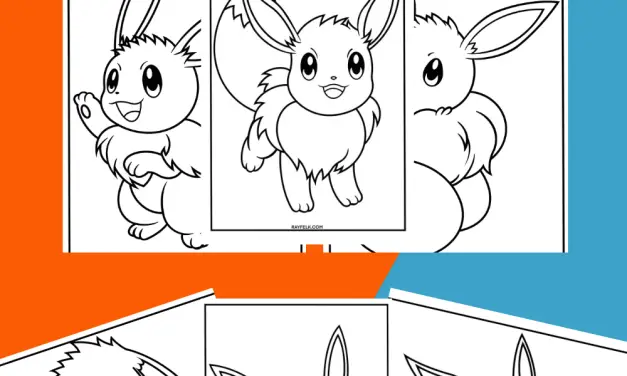 Eevee Coloring Pages: Free to Print and Color PDFs