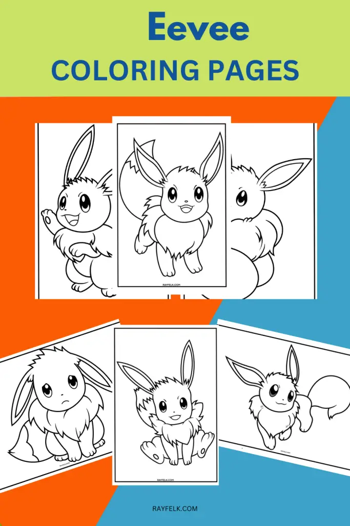 Eevee Coloring Pages, Eevee Pokemon coloring Pages ,Rayfelk