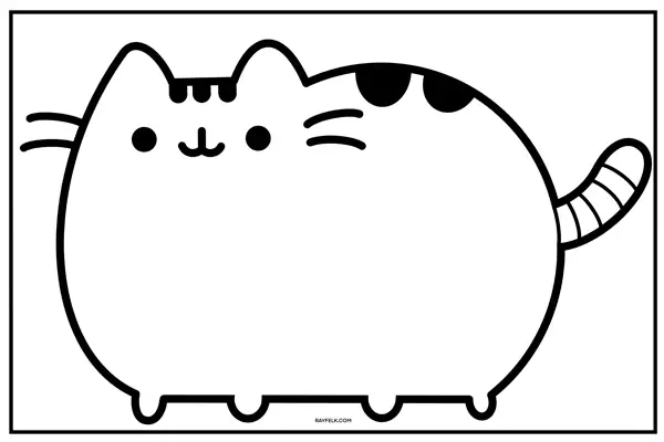 pusheen coloring pages, rayfelk