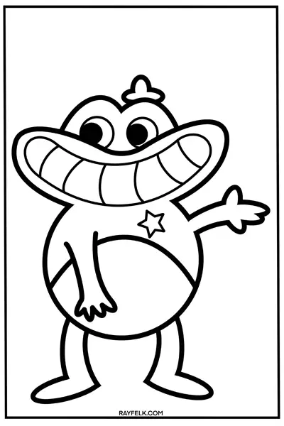Sheriff Toadster, Garten of Banbam coloring pages