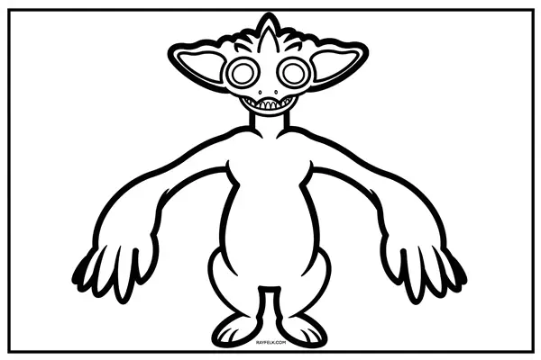 Smiley Miley coloring page, Rayfelk