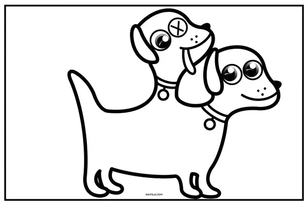 Dogdog coloring Page, Rayfelk