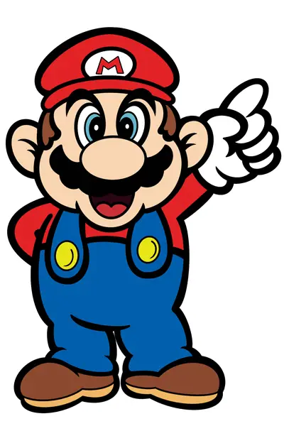 How to draw Mario, rayfelk