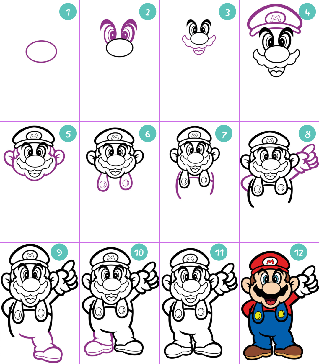 How to Draw Mario