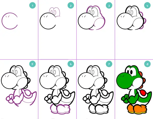 How to Draw Yoshi: Step by Step Guide