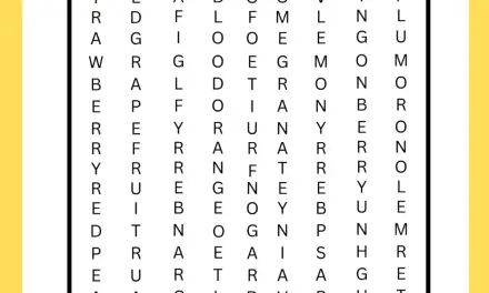 Red Fruits Word Search