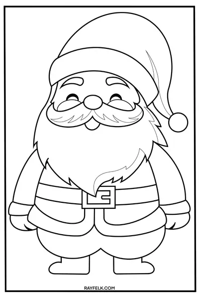 Simple Santa Claus drawing