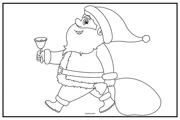 Santa Claus carrying bell