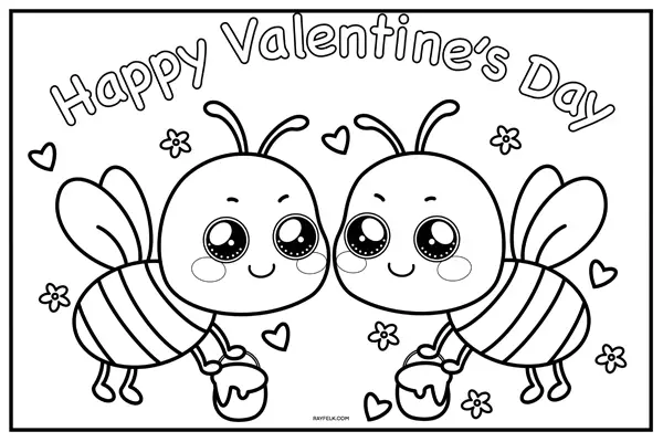Bee happy valentines