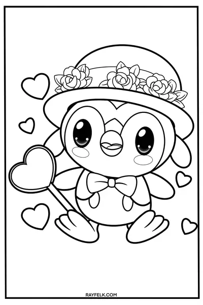 Piplup Valentines coloring Pages, rayfelk