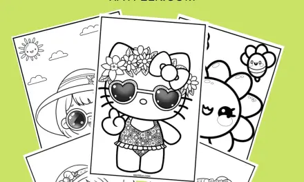 Cute Summer Kawaii Coloring Pages